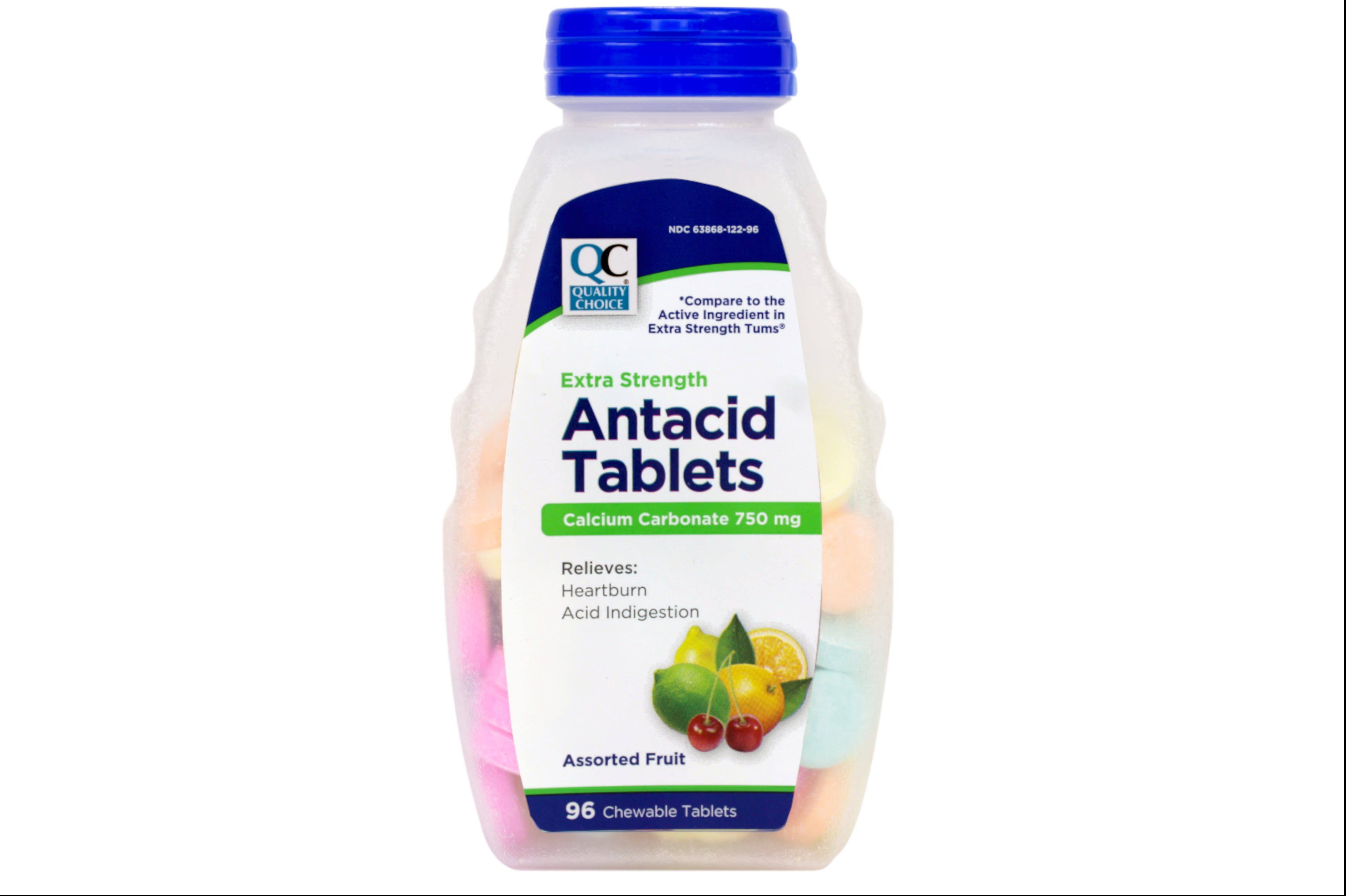 Quality Choice Extra Strength Antacid Tablets Calcium Carbonate