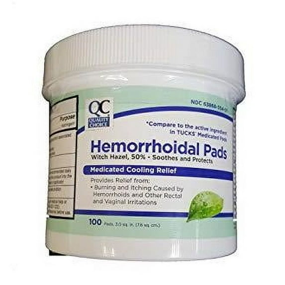 QC HEMORRHOIDAL PADS (TUCKS) 100EA