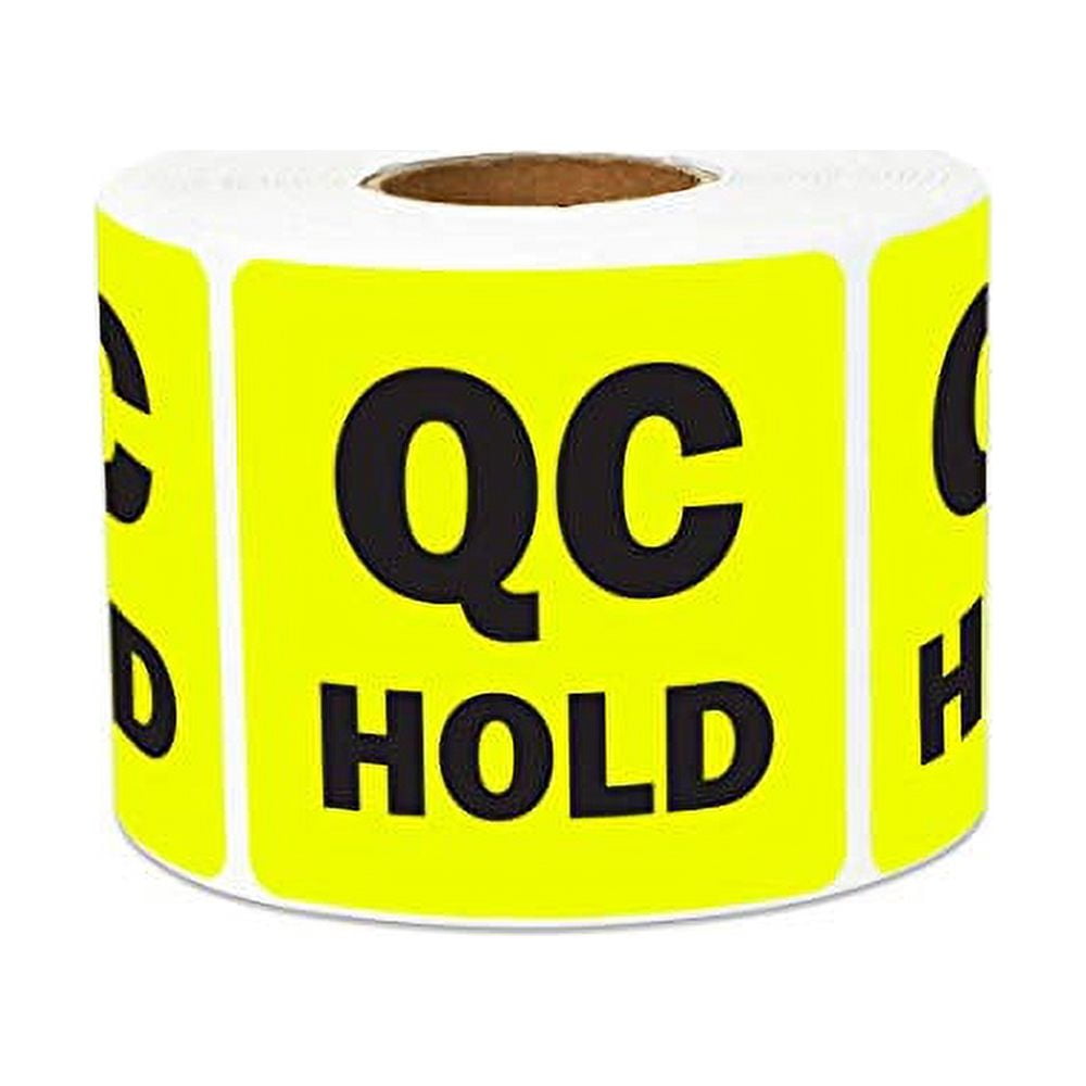 QC Hold 2 X 2 Inch Square Fluorescent Yellow Color Coding QC Hold qc-hold-2-x-2-inch-square-fluorescent-yellow-color-coding-qc-hold