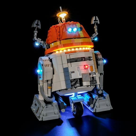 QC Ltbrcik Led Light Kit Lighting Set Compatible With The Lego Chopper (C1-10P) 75416 Building Blocks Without Lego Set