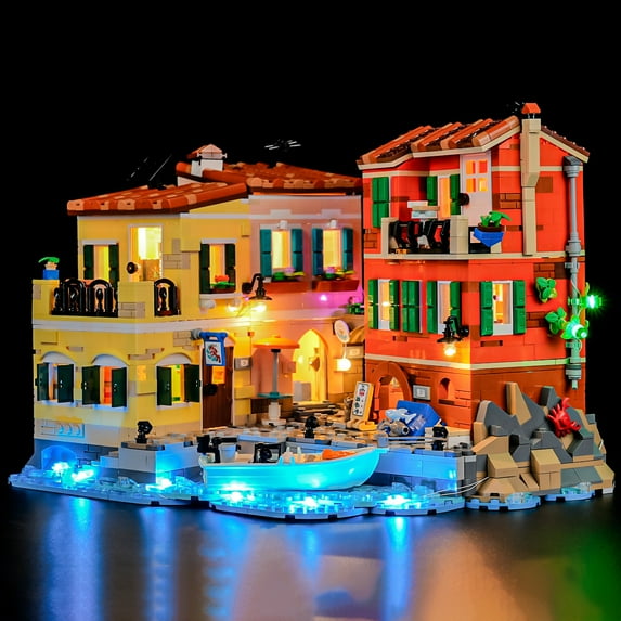 QC Ltbrcik Lighting Set For Lego Italian Riviera 21359 Building Sets,Only Led Light Kit,Not Include Building Blocks,Gift For Childrens