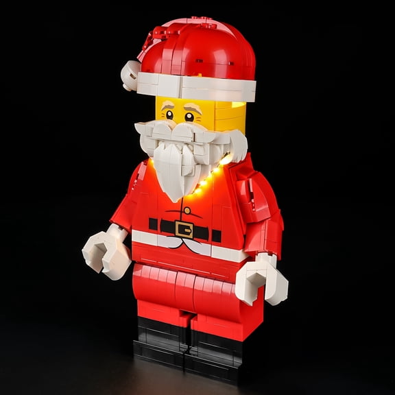 QC Ltbrcik Lighting Set For LEGO Up-Scaled Santa Minifigure Set Christmas 40820 Building Set for Kids Without Building Blocks Birthday Gift for Boys and Girls