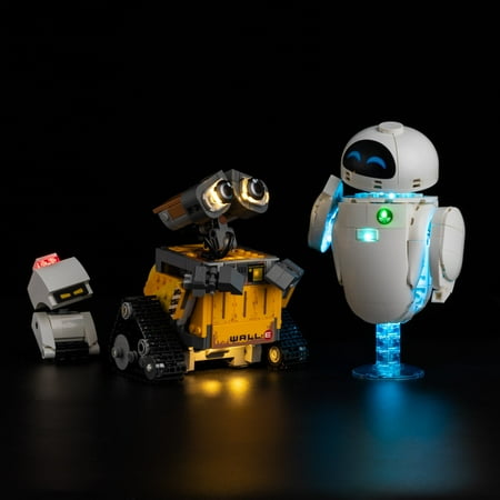 QC Ltbrcik Lighting Set For Lego Pixar WALL-E & EVE 43279 Building Set for Adults ?,Only Led Light Kit,Not Include Building Blocks Gift Ideas for Men & Women