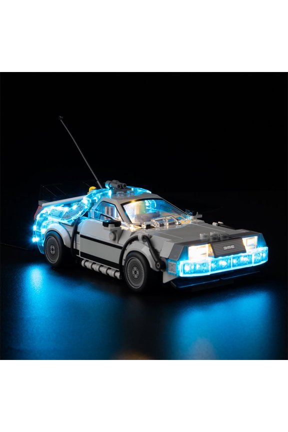 QC Ltbrick Led Light Kit Lighting Set Compatible With The Lego Speed Champions Time Machine from Back to the Future 77256 Building Toy for Kids Building Blocks Without Lego Set