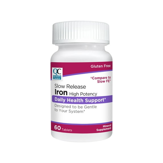 QC SLOW RELEASE IRON 45MG 60TB