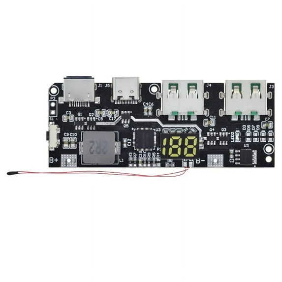 QC4.0 QC3.0 LED Dual USB 5V 4.5A 22.5W Micro/Type-C USB Mobile Power Bank 18650 Chargi y20185