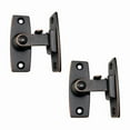 thumbnail image 1 of QCAA 2.5" Heavy Forged Solid Brass Door Latch, 90 Degree Right Angle Door Latch Buckle for Doors & Windows, Aged Classic Bronze, 2 Pack, Made in Taiwan, 1 of 6