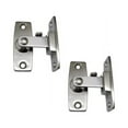 thumbnail image 1 of QCAA 2.5" Heavy Forged Solid Brass Door Latch, 90 Degree Right Angle Door Latch Buckle for Doors & Windows, Brushed Nickel, 2 Pack, Made in Taiwan, 1 of 6