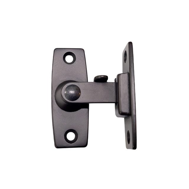 QCAA 2.5" Heavy Forged Solid Brass Door Latch, 90 Degree Right