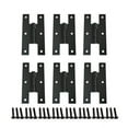 thumbnail image 1 of QCAA Black Steel H-Hinge, for Cabinet Doors, Matte Black, 6 Pack, Made in Taiwan, 1 of 2