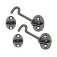 thumbnail image 1 of QCAA Forged Brass Cabin & Door Hook Latch & Eye, 2-1/2", Antique Copper, 2 Pack, Made in Taiwan, 1 of 3