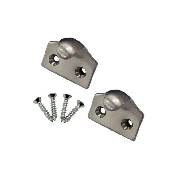 QCAA Forged Brass Heavy Duty Sash Lift, Brushed Satin Nickel, 2 Pack, Made in Taiwan
