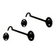 thumbnail image 1 of QCAA Heavier Duty Solid Brass Door Hook Latch & Eye, 4", Matte Black, 2 Pack, 1 of 1