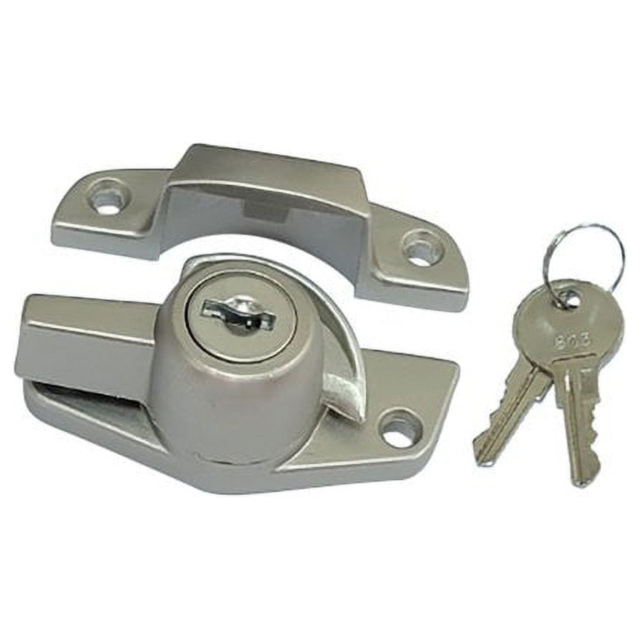 QCAA Heavy Duty Keyed Sash Lock, Child-Proof Security, Only Unlock with ...