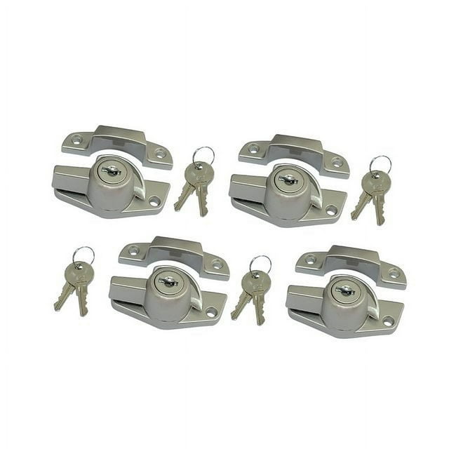 QCAA Heavy Duty Keyed Sash Lock, Child-Proof Security, Only Unlock with ...