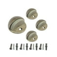 thumbnail image 1 of QCAA Low Dome Floor Door Stop, H 25.4 x Diameter 44.5mm, Zinc Die Cast, Satin Nickel, Made in Taiwan, 4 Pack, 1 of 3