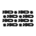 thumbnail image 1 of QCAA Safety HASP with Fixed Staple Steel Construction, 2", Black, 8 Pack, Made in Taiwan, 1 of 2