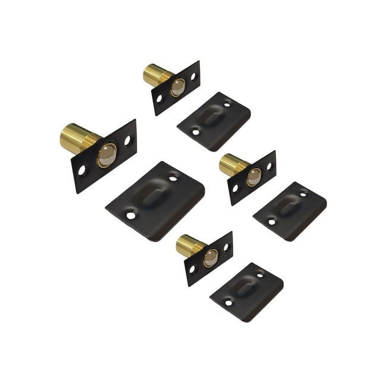 QCAA Solid Brass Adjustable Ball Catch with Strike, 21/8" x 1" x 15/