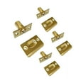 thumbnail image 1 of QCAA Solid Brass Adjustable Ball Catch with Strike, 2-1/8" x 1" x 1-5/16" Height, 11/16" Dia, Polish Brass, Made in Taiwan, 4 Pack, 1 of 2