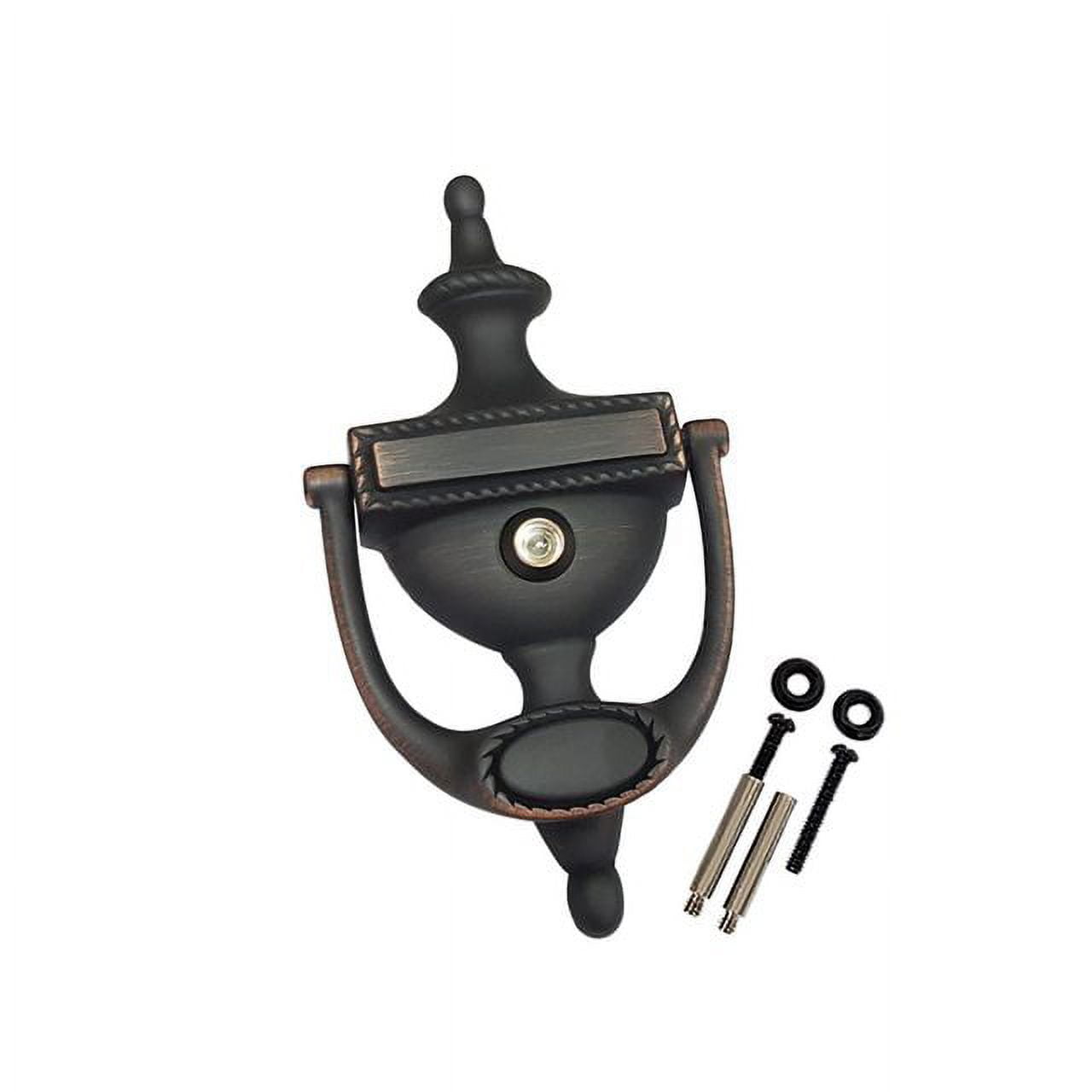 QCAA Solid Brass Door Knocker, Victorian Rope Type, 73/8", with 160