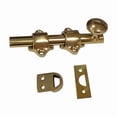 thumbnail image 1 of QCAA Solid Brass Dutch Door Bolt, 4", Polished Brass, Made in Taiwan, 1 Pack, 1 of 3