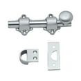 thumbnail image 1 of QCAA Solid Brass Dutch Door Bolt, 4", Satin Chrome, Made in Taiwan, 1 Pack, 1 of 3
