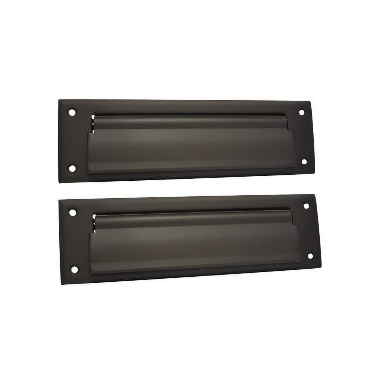 QCAA Solid Brass Mail Slot, with Solid Brass Interior Back Plate, 10" x