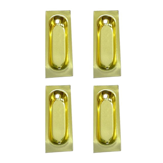 QCAA 6-Pack Solid Brass Mini Decorative Latch – 3/4 Inch, Vibrated Brass Finish, Made In Taiwan, With Mounting Screws