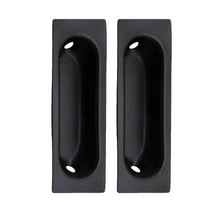 QCAA Solid Brass Rectangular Flush Pull, 3" x1-1/8 x3/8, Oil Rubbed Bronze, ORB 2 Pack, Made in Taiwan