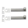 thumbnail image 1 of QCAA Solid Brass Surface Bolt, 3", Satin Nickel, 2 Pack, Made in Taiwan, 1 of 4
