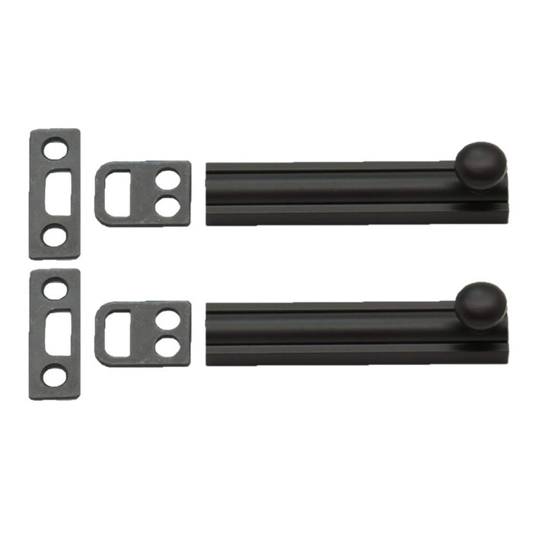 2 in. Solid Brass Surface Bolt in Oil-Rubbed Bronze 2 in. Solid Brass Surface Bolt in Oil-Rubbed Bronze
