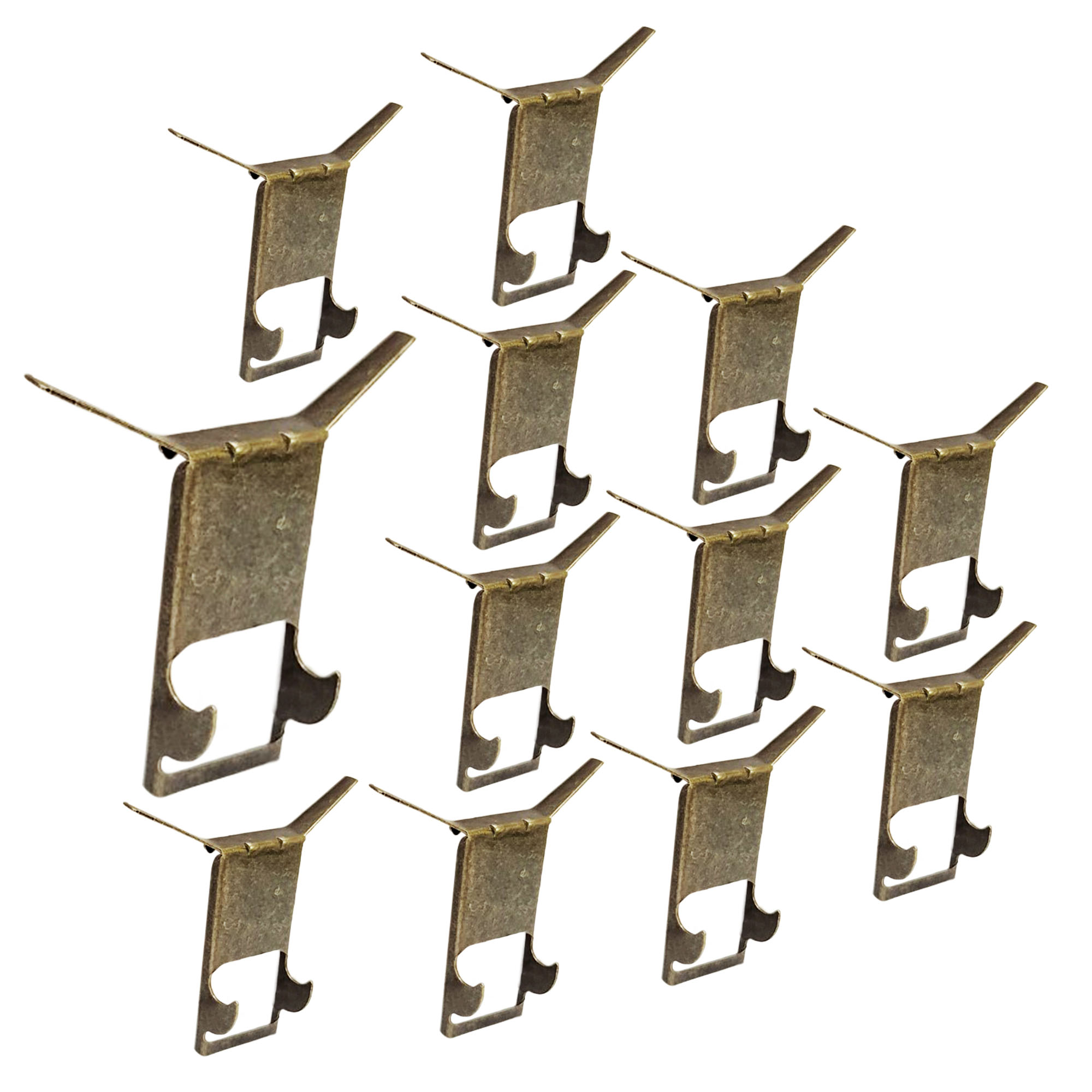 Brick or Siding Clips Set of 4 Brick Clip Hooks, 23/4" x 11/2" x 3/8