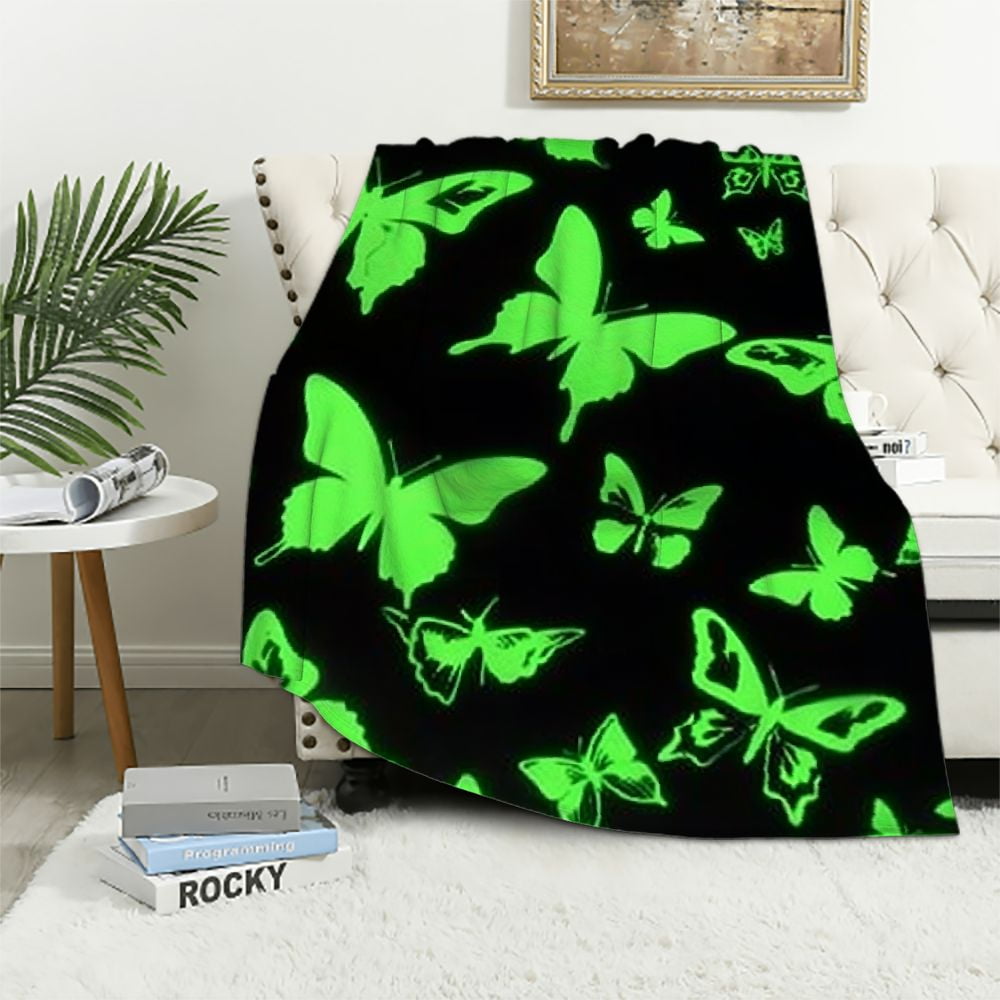 QCPP Butterfly Blanket for Women/Girls, Butterfly Gifts for Women
