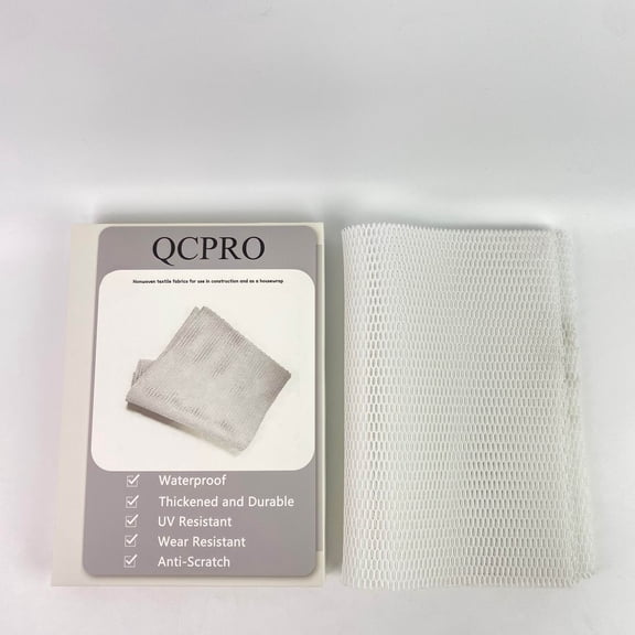 QCPRO Nonwoven textile fabrics for use in construction and as a housewrap,42 GSM (Medium Weight) (60" Wide, White - 10 Yards)