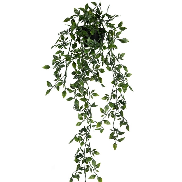 QCQHDU Small Faux Aesthetic Hanging Artificial Potted Plants for