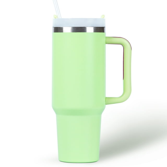 QCQHDU 1182ml 40 oz Tumbler with Handle and Straw,Leak Proof Insulated