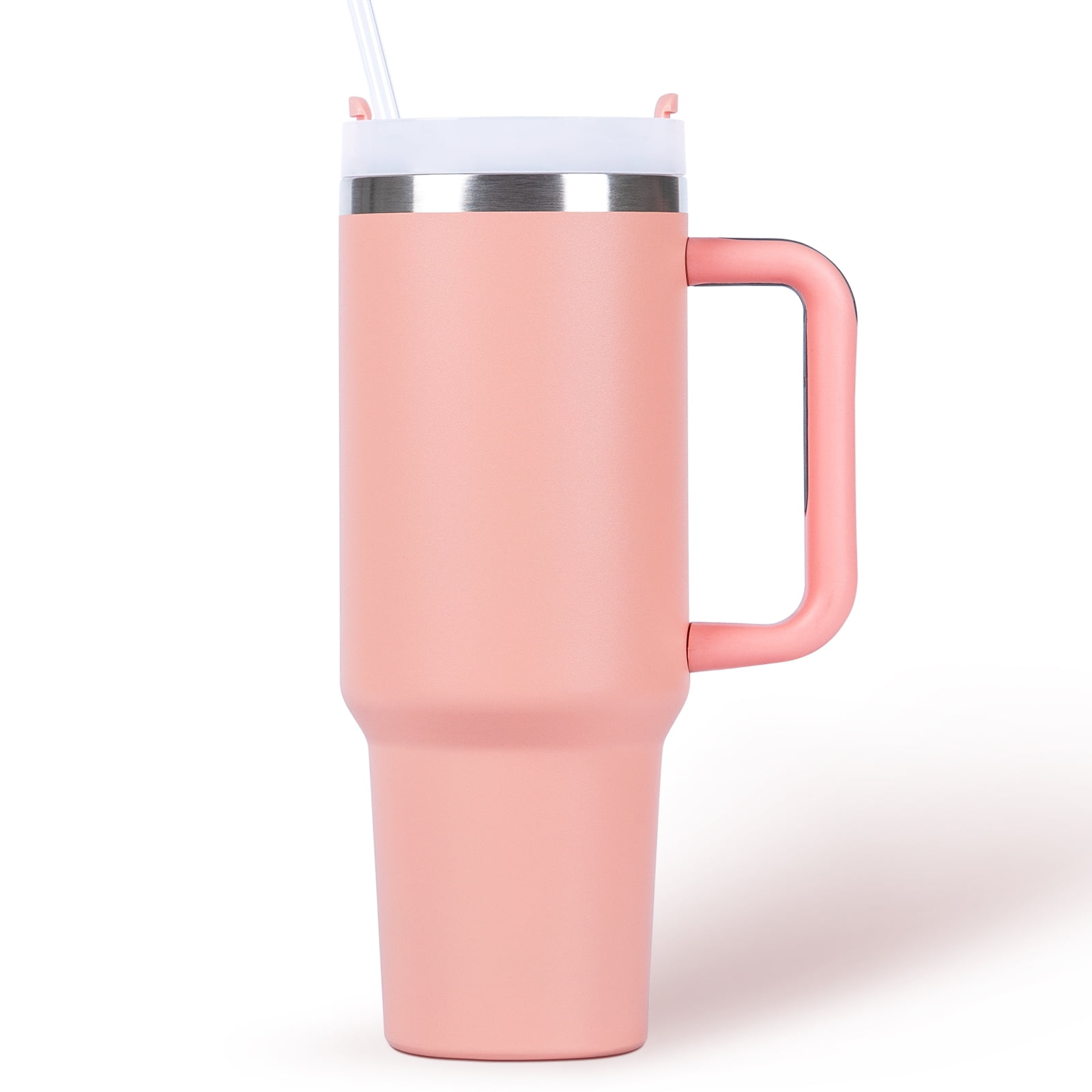 QCQHDU 1182ml 40 oz Tumbler with Handle and Straw,Leak Proof Insulated