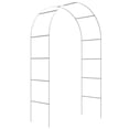 thumbnail image 1 of QCQHDU Garden Arch 7.8' Black Iron Arbor, Easy Assembly, 1 of 7