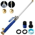 thumbnail image 1 of QCQHDU Hydro Jet Power Pressure Washer Wand - Portable High Pressure Water Gun, Watering Sprayer Cleaning Tool with 2 Different Nozzles and Hose Quick Connectors for Car Window Glass Washing, 1 of 6