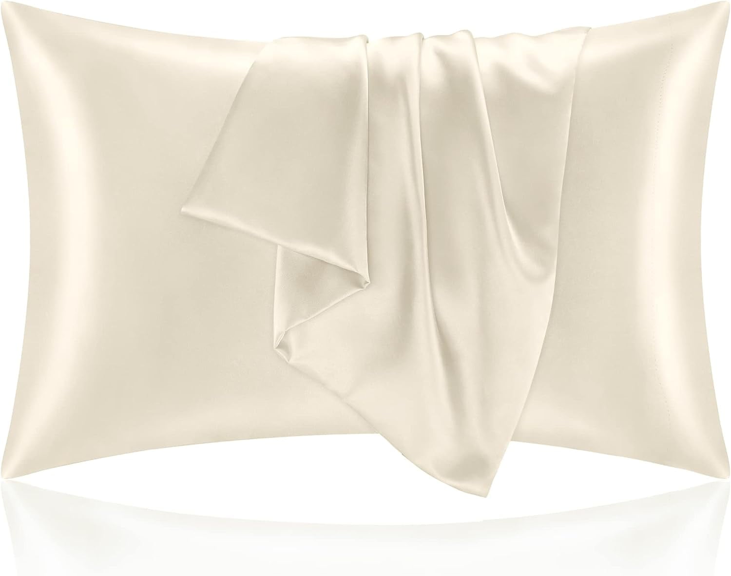 QCQHDU Silk Pillowcase for Hair and Skin, Mulberry Silk Pillow Cases