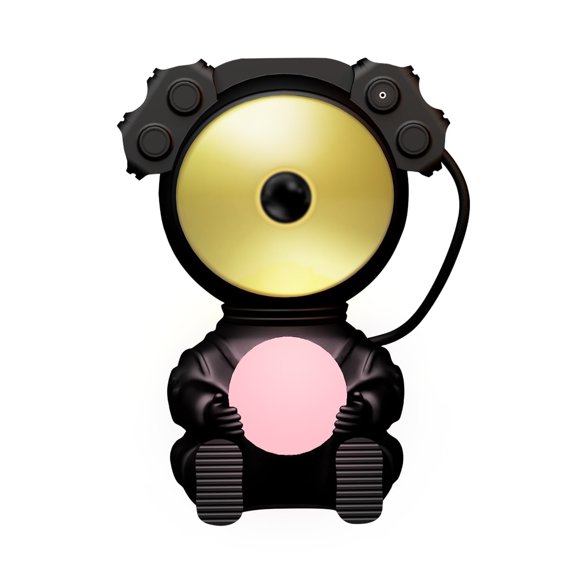 QCWQMYL Black Astronaut Galaxy Projector for bedroom Nebula LED Lights for Room Ceiling Space Star Night Light Size 7.64"