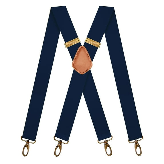 QCWQMYL Suspenders for Men Vintage 4 Swivel Hook Adjustable Braces Groomsmen