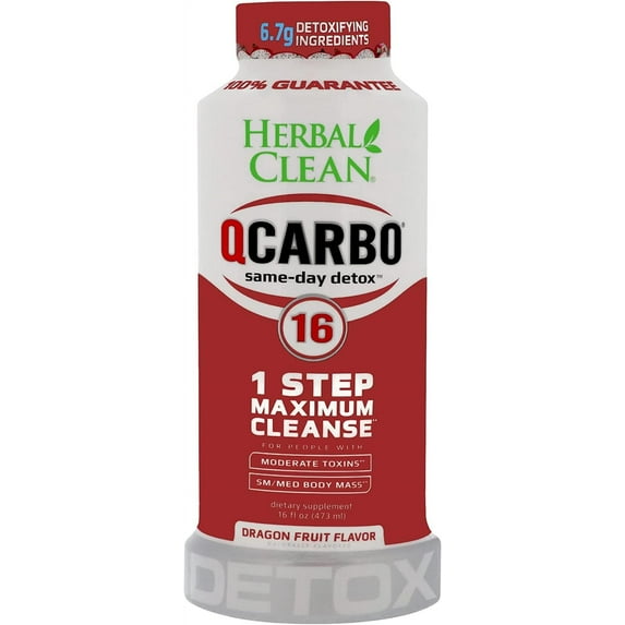 Herbal Clean Same-day Detox Drink Reviews Herbal Clean QCarbo16 Total Liquid Cleansing, Same-Day Detox Drink