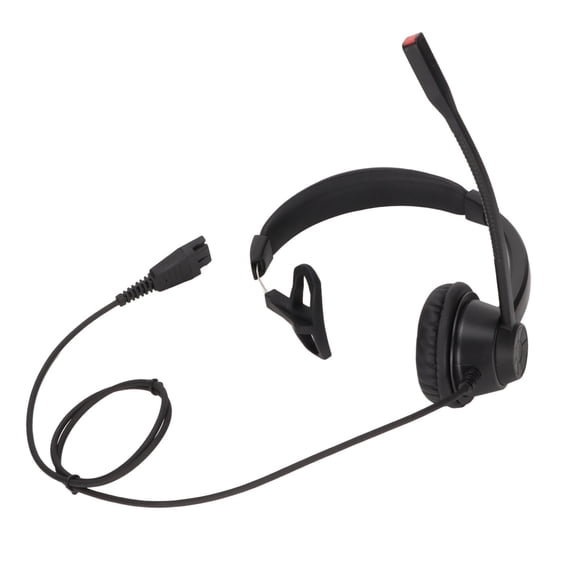 QD Business Headset QD Quick Plug Interface Single Ear NC Headset with HD Mic for Telemarketing Call Center