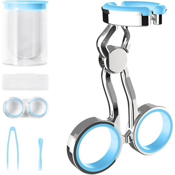 QD-Gotrays Color Contact Lenses Wearing Aids, Contact Lens Eyelid Stretcher, Eye Contact Removal Tweezers, Contact Lens Eyelid Wearingtool for New User