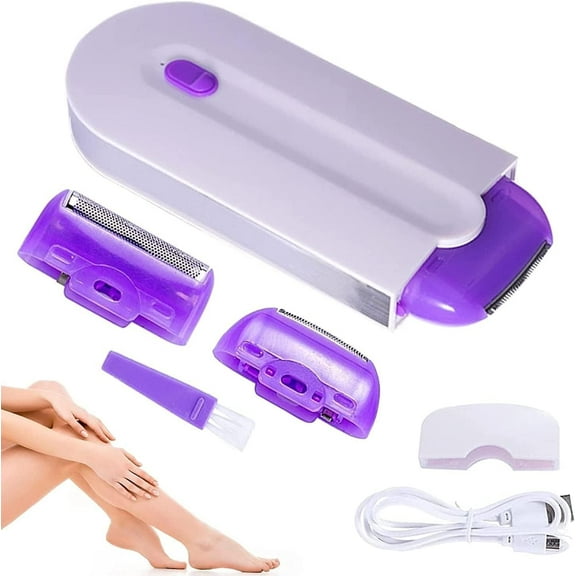 QD-Gotrays Silky Smooth Hair Remover, Silky Smooth Hair Eraser Painless Hair Removal, Rechargeable Epilator Smooth Touch Hair Remover - Light Technology Hair Remove, Apply to Any Part of The Body