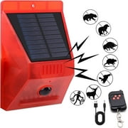 QD-Gotrays Solar Red Loud Siren Lamp Noise Maker Outdoor Motion Sensor Alarm-129db