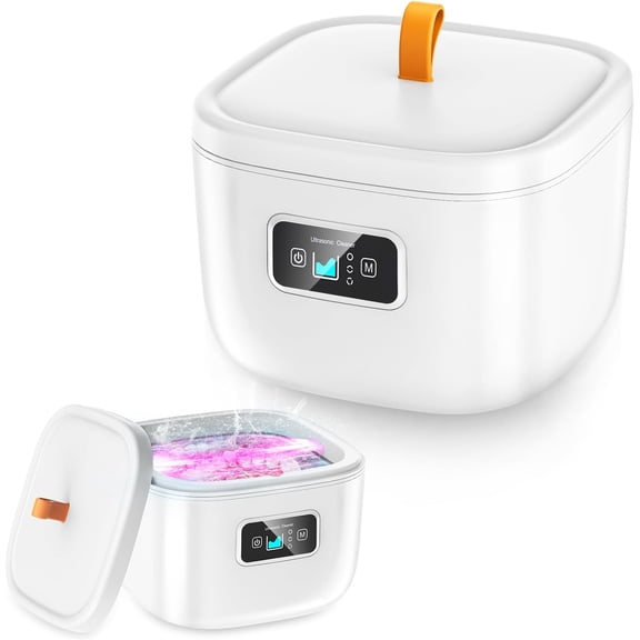 QD-Gotrays Ultrasonic Cleaner, Portable Ultrasonic Jewelry Cleaner Mouth Guard Cleaner 3 Timer