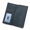 thumbnail image 1 of LAATIKUI Men's Wallet Crazy Horse Leather Long Wallet Bifold Genuine Leather Retro Wallet, 1 of 12