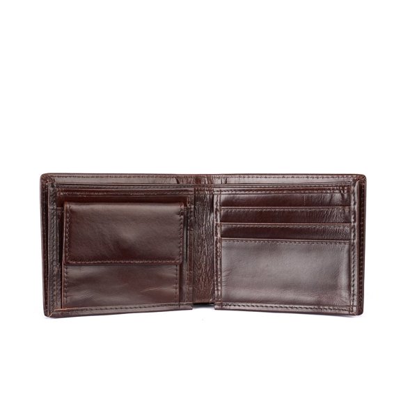 SYMMEXA men's wallet retro genuine leather multi-card slot card holder wallet wallet
